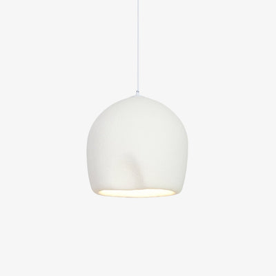 Nuo Pendant Lamp Plaster Rounded Dome Wabi Sabi