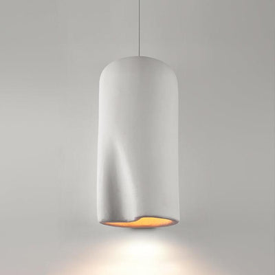 Nuo Pendant Lamp Plaster Rounded Dome Wabi Sabi