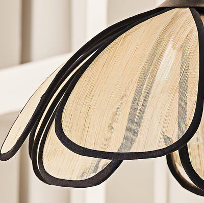 Ivsiliel Natural Burnt Petal Wall Lamp - Neutral Decor