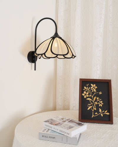 Ivsiliel Natural Burnt Petal Wall Lamp - Neutral Decor