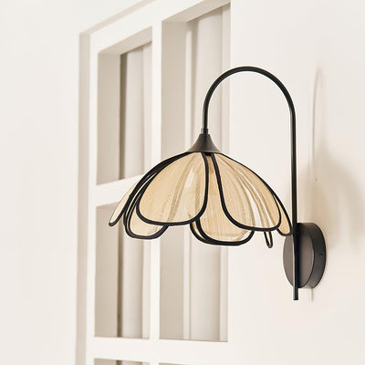 Ivsiliel Natural Burnt Petal Wall Lamp - Neutral Decor