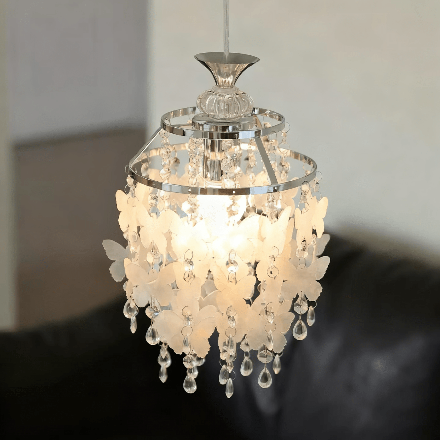 Quenby Butterfly Crystal Pendant Light