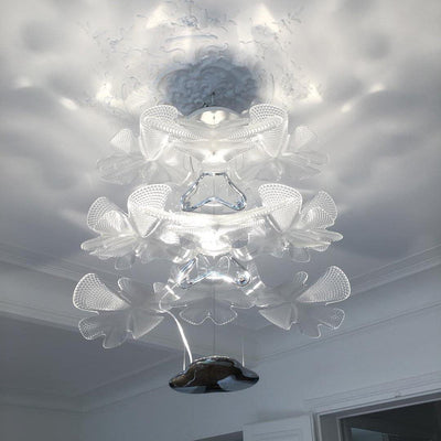 Ravis Chandelier Suspension Clear Leaf