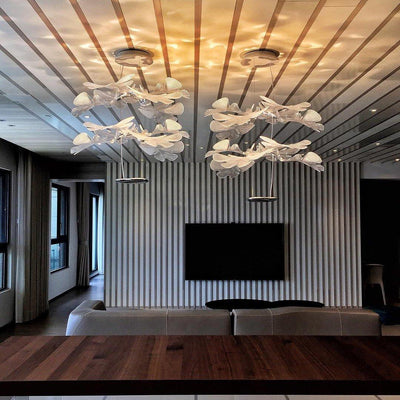 Ravis Chandelier Suspension Clear Leaf