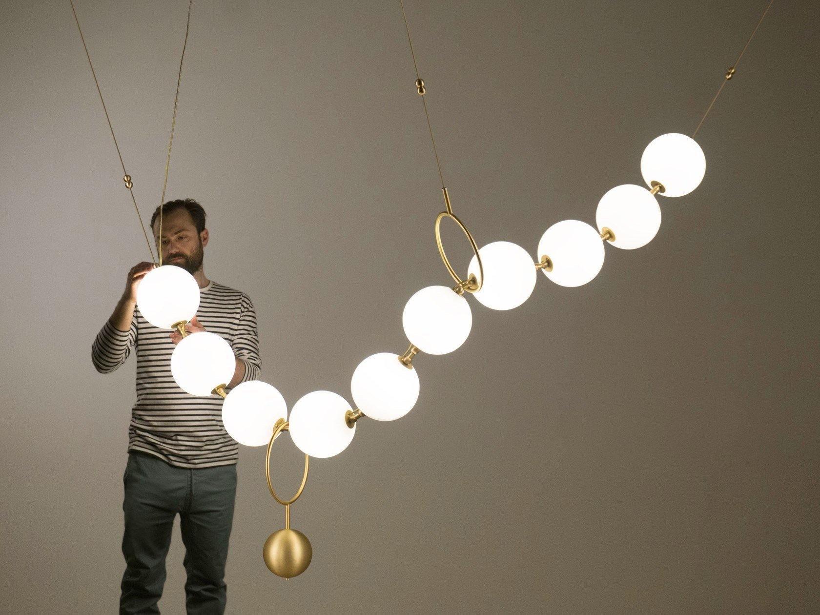 Lustra Pendant Lamp Necklace Glass - Neutral Decor