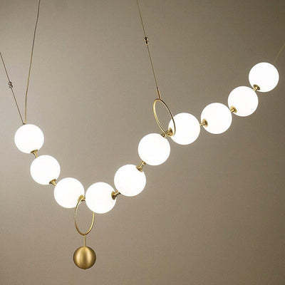 Lustra Pendant Lamp Necklace Glass - Neutral Decor