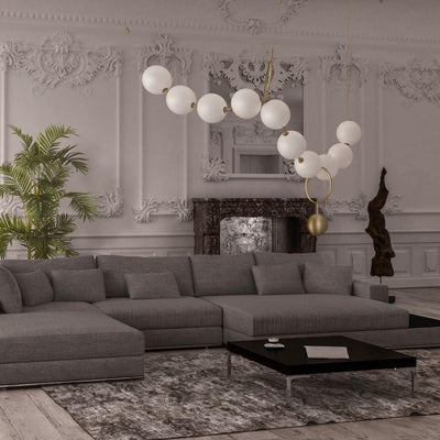 Lustra Pendant Lamp Necklace Glass - Neutral Decor