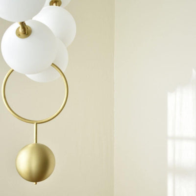 Lustra Pendant Lamp Necklace Glass - Neutral Decor
