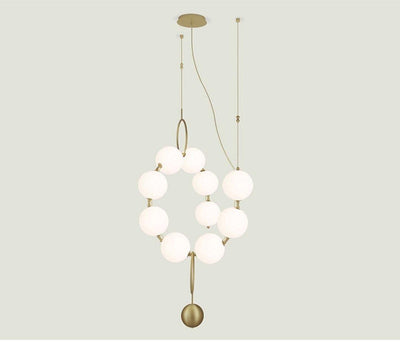 Lustra Pendant Lamp Necklace Glass - Neutral Decor