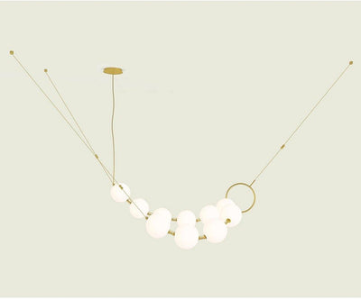 Lustra Pendant Lamp Necklace Glass - Neutral Decor
