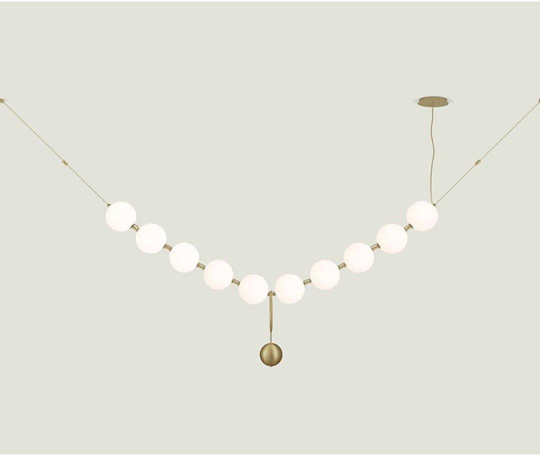 Lustra Pendant Lamp Necklace Glass - Neutral Decor