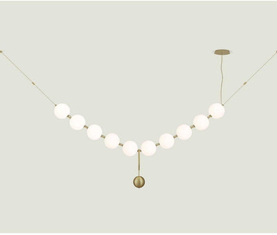 Lustra Pendant Lamp Necklace Glass - Neutral Decor
