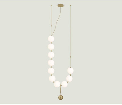 Lustra Pendant Lamp Necklace Glass - Neutral Decor