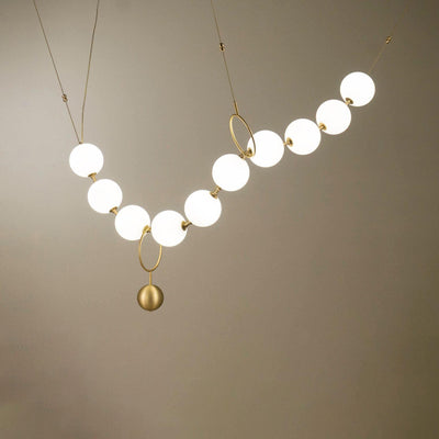 Lustra Pendant Lamp Necklace Glass - Neutral Decor