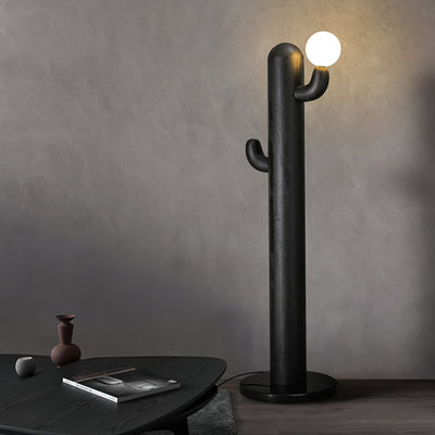 Blaze Cactus Wood Floor Lamp