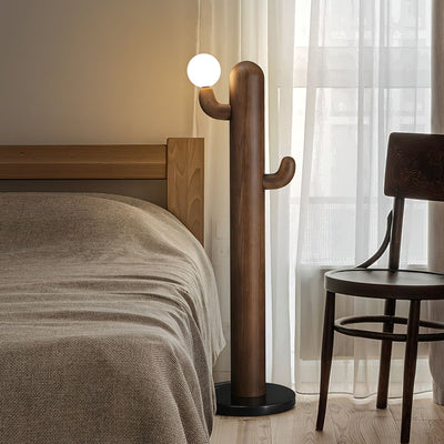 Blaze Cactus Wood Floor Lamp