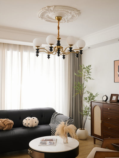 Ordore Traditional Elegance Vintage Wood Chandelier