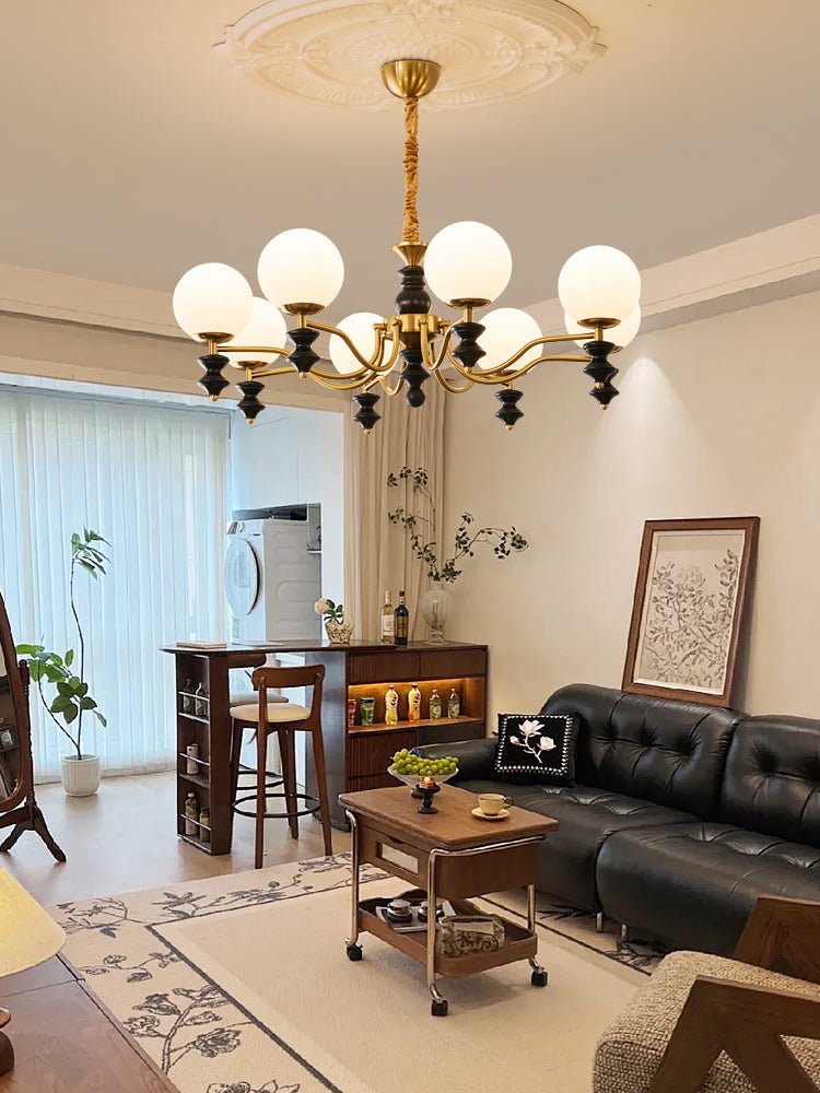 Ordore Traditional Elegance Vintage Wood Chandelier