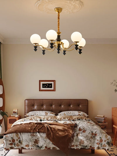 Ordore Traditional Elegance Vintage Wood Chandelier