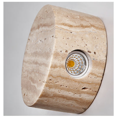 Caelan Travertine Wall Sconce - Neutral Decor