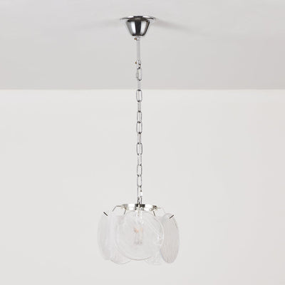 Caelina Pendant Lamp Swirling Glass Discs - Neutral Decor