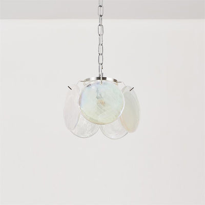 Caelina Pendant Lamp Swirling Glass Discs - Neutral Decor