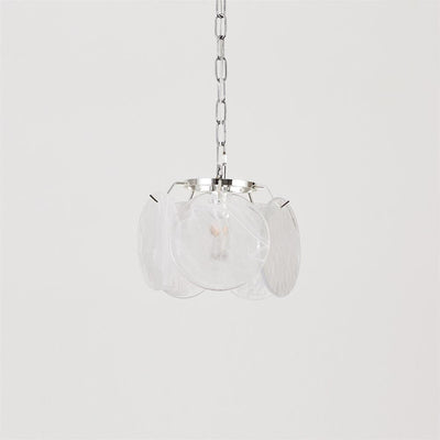 Caelina Pendant Lamp Swirling Glass Discs - Neutral Decor