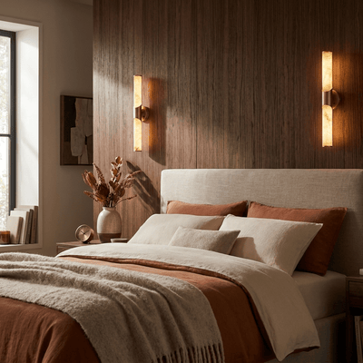 Alarisse Alabaster Tube Wall Sconce