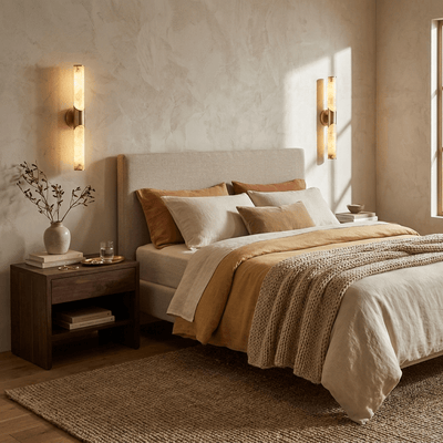 Alarisse Alabaster Tube Wall Sconce
