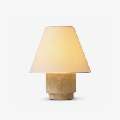 Cedric Travertine Table Lamp
