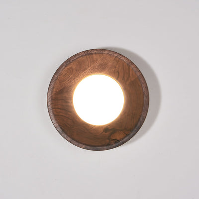 Aldaora Wall Lamp Walnut Wood Acrylic