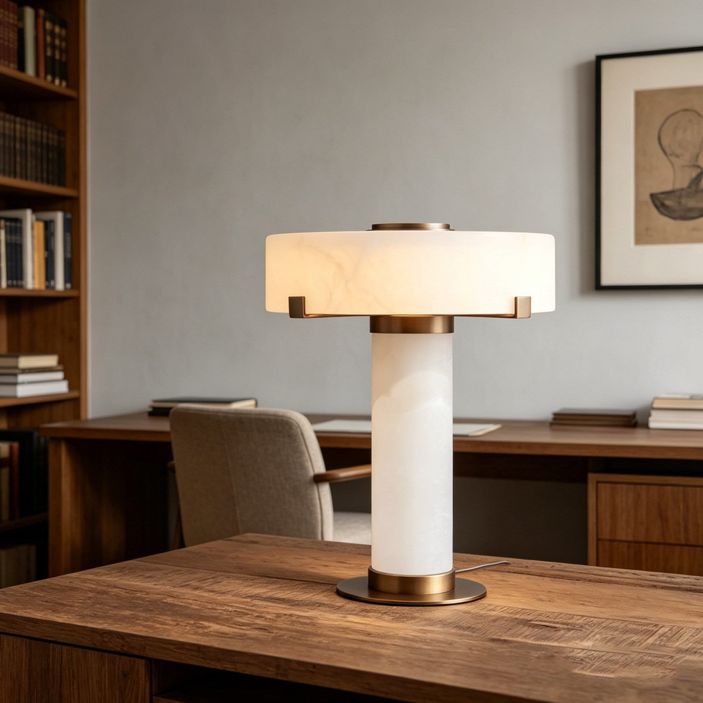 Avenuaya Alabaster Table Lamp