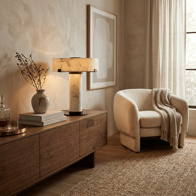 Avenuaya Alabaster Table Lamp