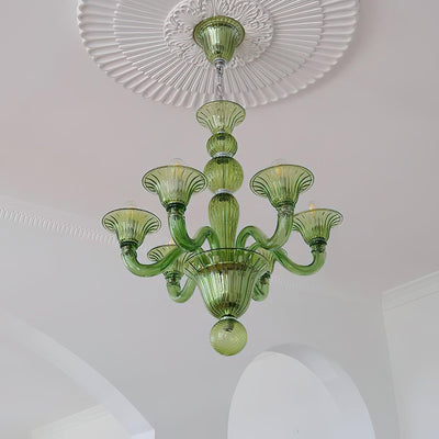 Vase Chandelier Murano Glass Exotic