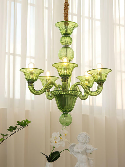 Vase Chandelier Murano Glass Exotic