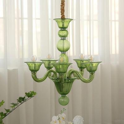 Vase Chandelier Murano Glass Exotic