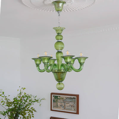 Vase Chandelier Murano Glass Exotic