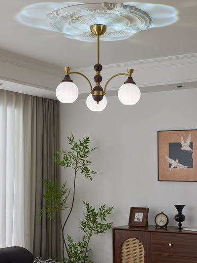 Illoros Traditional Elegance Wood Chandelier