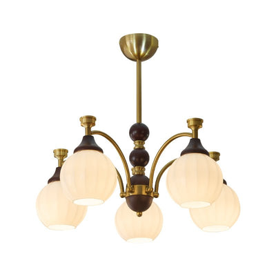 Illoros Traditional Elegance Wood Chandelier