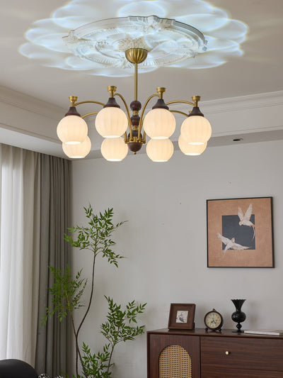 Illoros Traditional Elegance Wood Chandelier