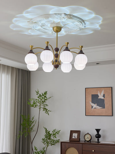 Illoros Traditional Elegance Wood Chandelier