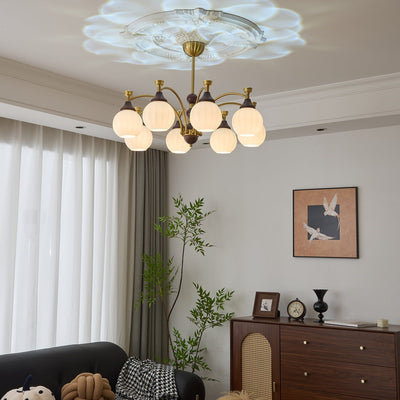 Illoros Traditional Elegance Wood Chandelier