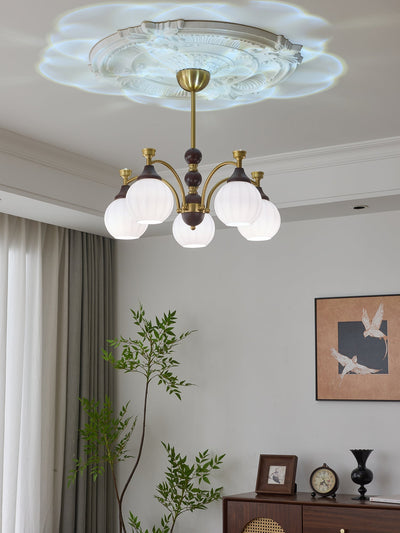 Illoros Traditional Elegance Wood Chandelier