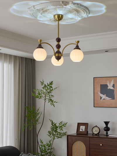 Illoros Traditional Elegance Wood Chandelier