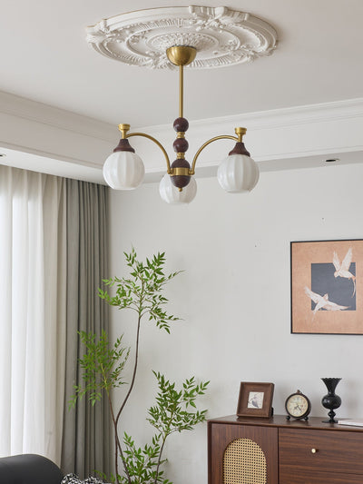 Illoros Traditional Elegance Wood Chandelier