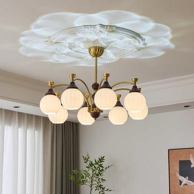 Illoros Traditional Elegance Wood Chandelier