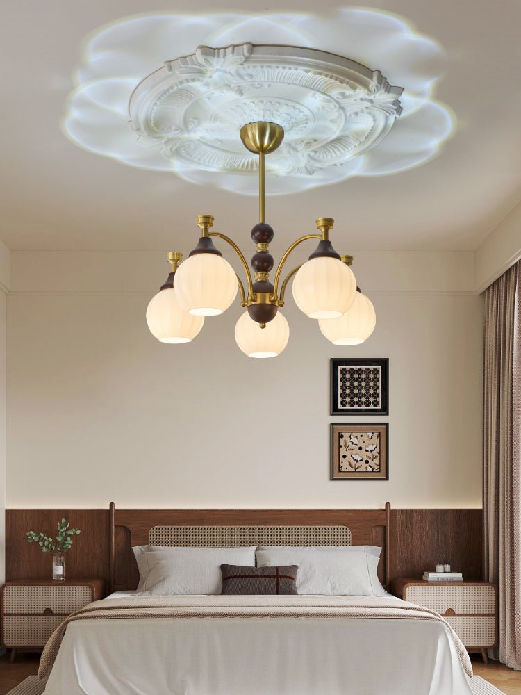 Illoros Traditional Elegance Wood Chandelier