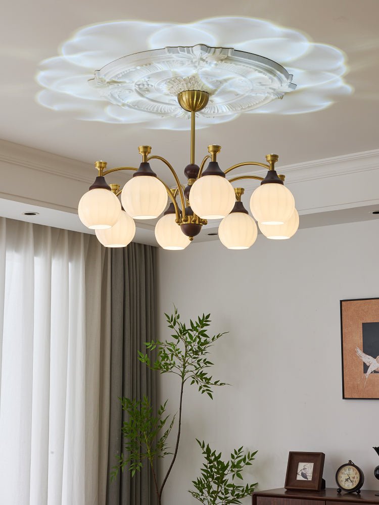 Illoros Traditional Elegance Wood Chandelier