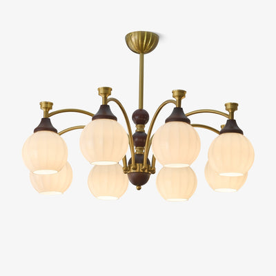 Illoros Traditional Elegance Wood Chandelier