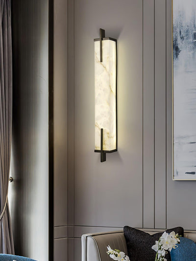 Komino Rectangular Alabaster Wall Light
